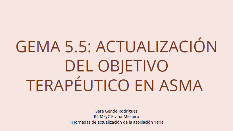 Imagen destacada - Actualización del objetivo terapéutico en Asma